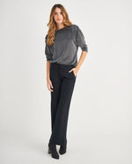 Pantalón de bota recta para mujer - Negro