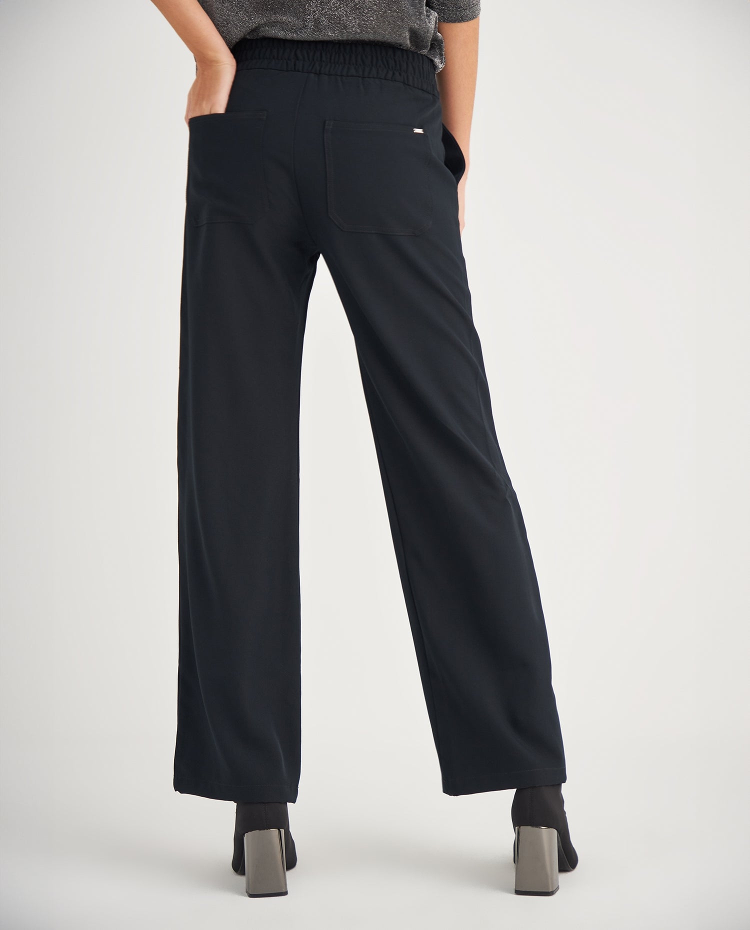 Pantalón de bota recta para mujer - Negro
