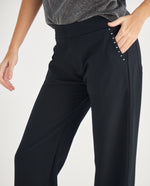 Pantalón de bota recta para mujer - Negro