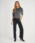 Pantalón de bota recta para mujer - Negro