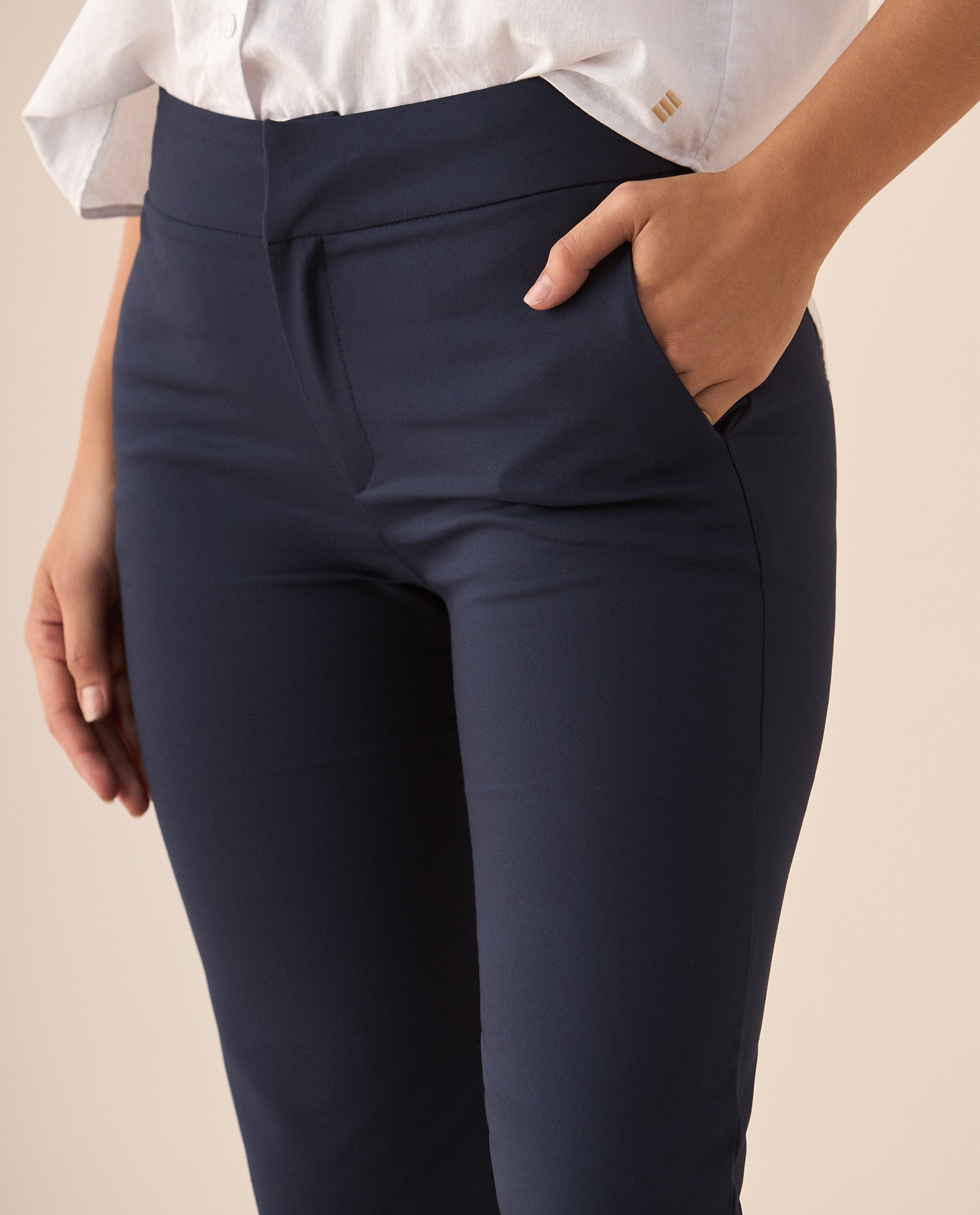 Pantalón elegante para mujer - Azul 34_439F002_AZU193923_3