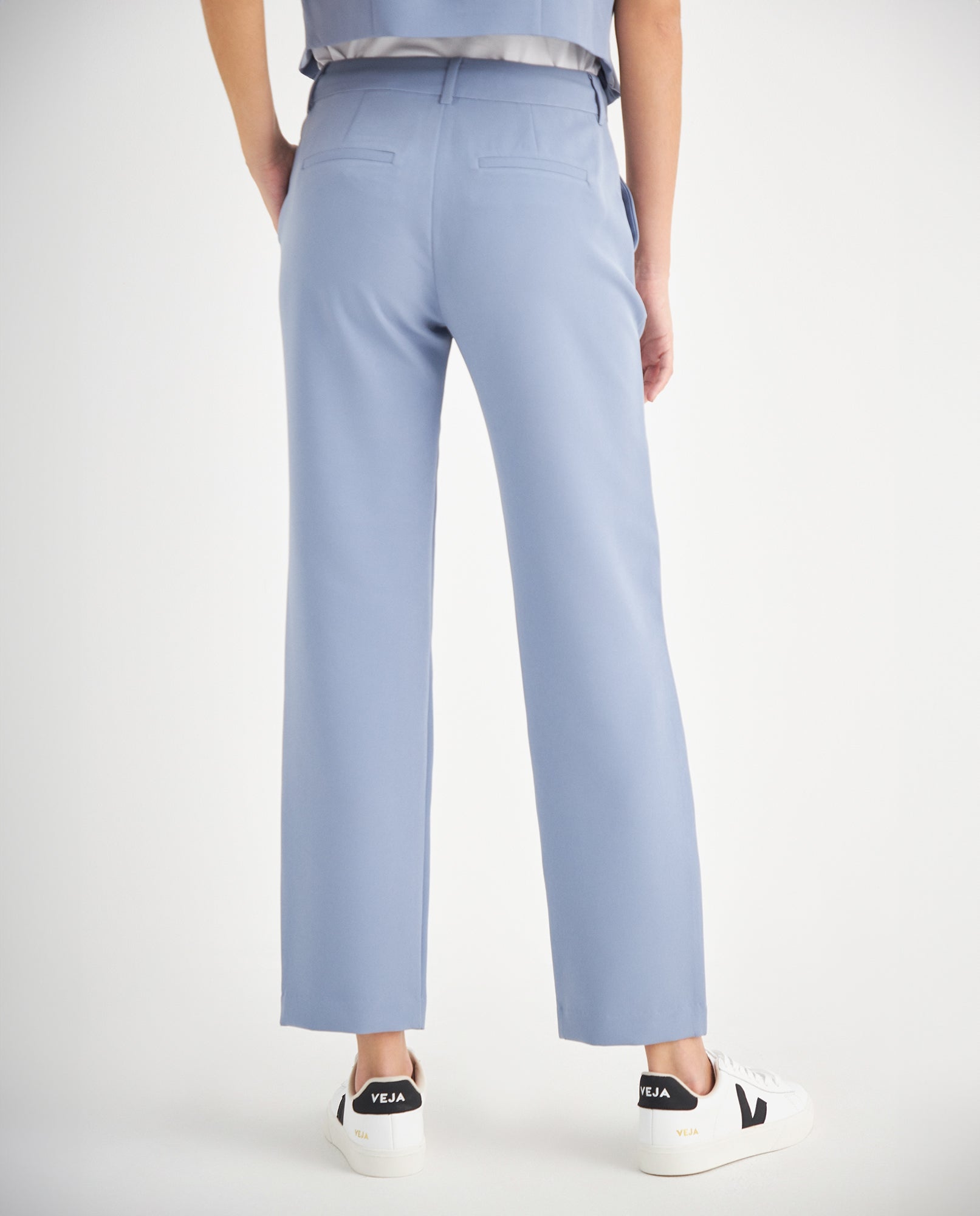 Pantalón clásico recto para mujer - Azul 34_439F006_AZU193923_4