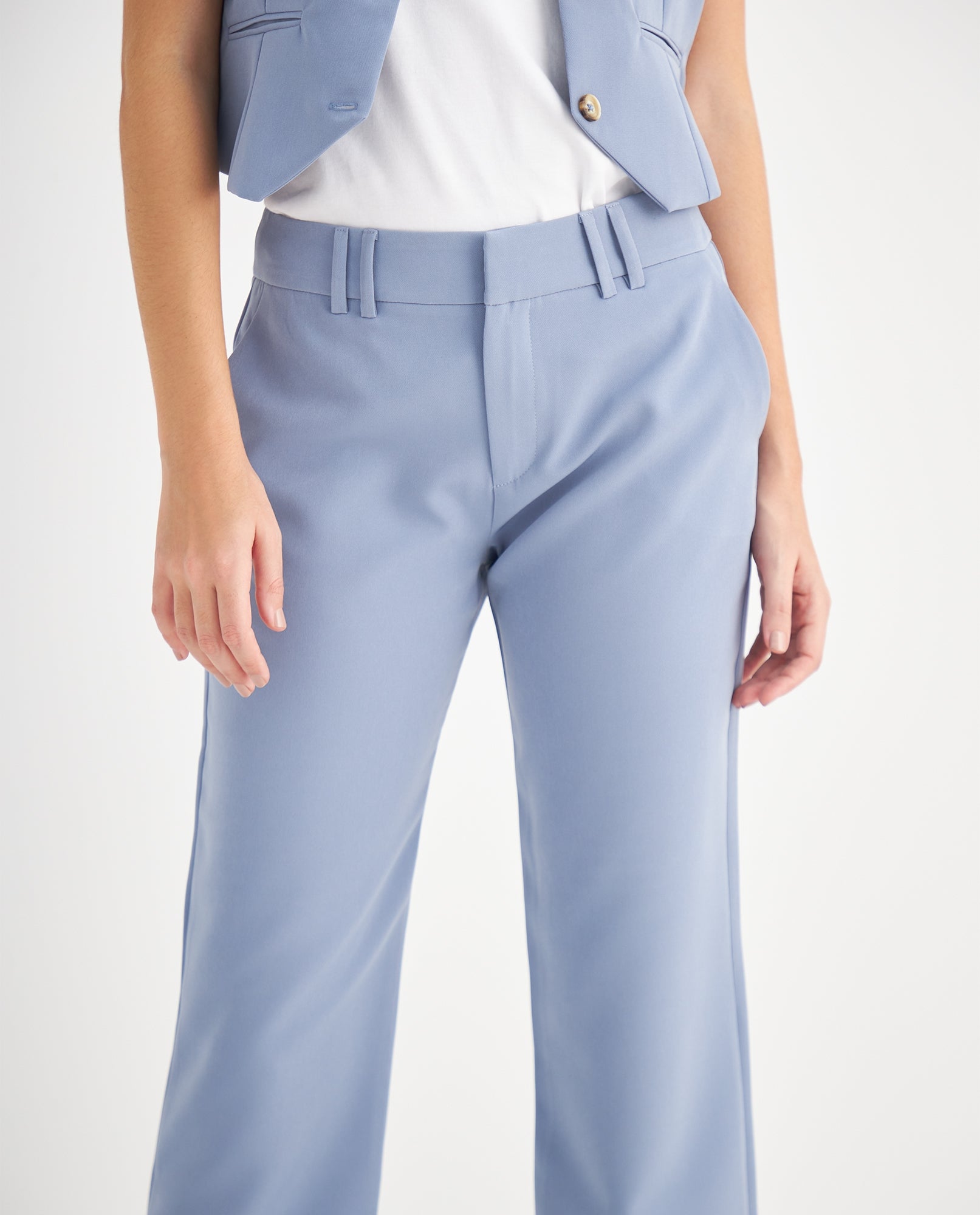 Pantalón clásico recto para mujer - Azul 34_439F006_AZU193923_5