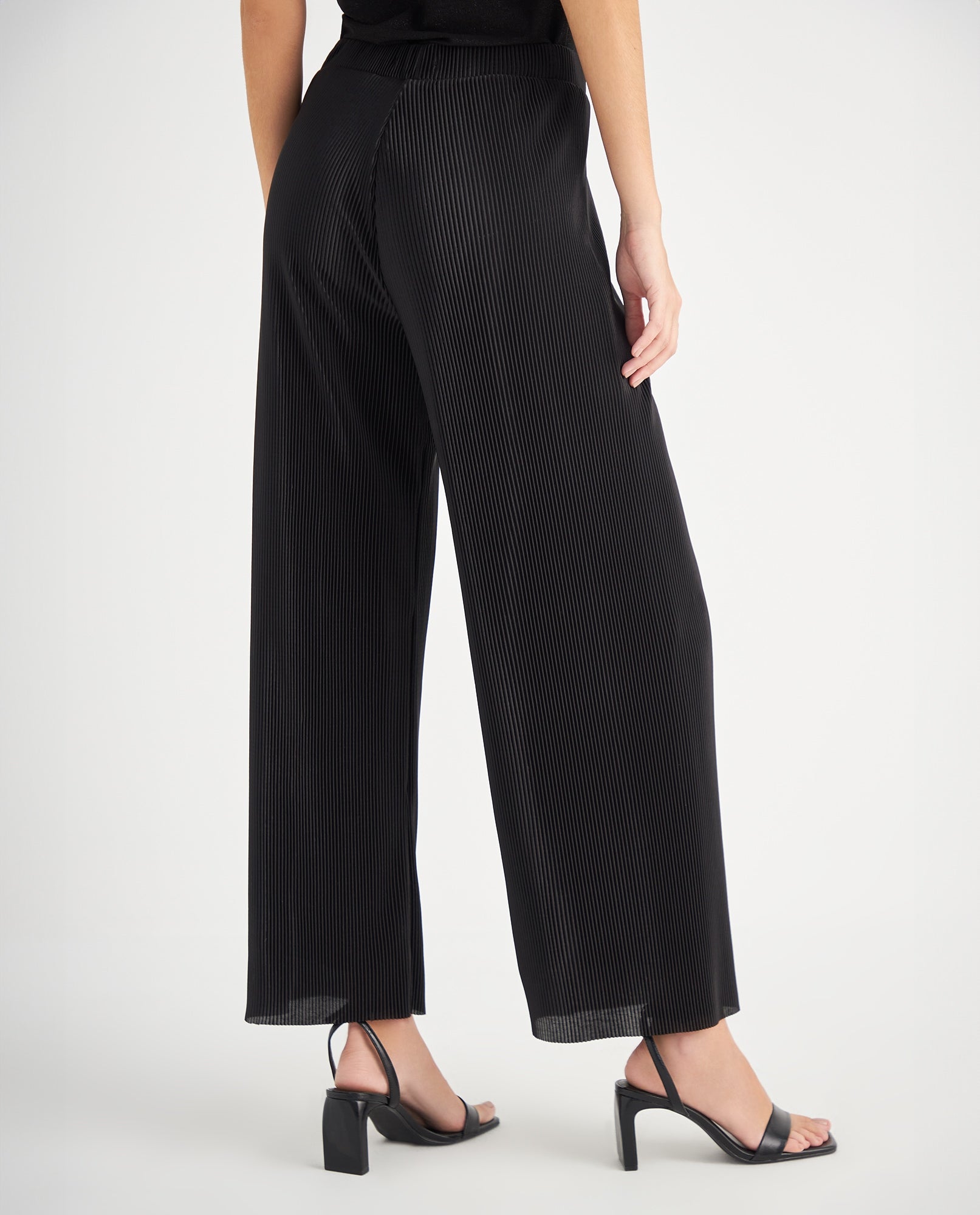 Pantalón de pretina elástica para mujer - Negro 34_439F007_NEG190303_4