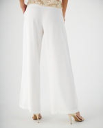 Pantalón con cinturón ajustable para mujer - Crudo