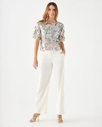 Pantalón bota recta para mujer - Crudo