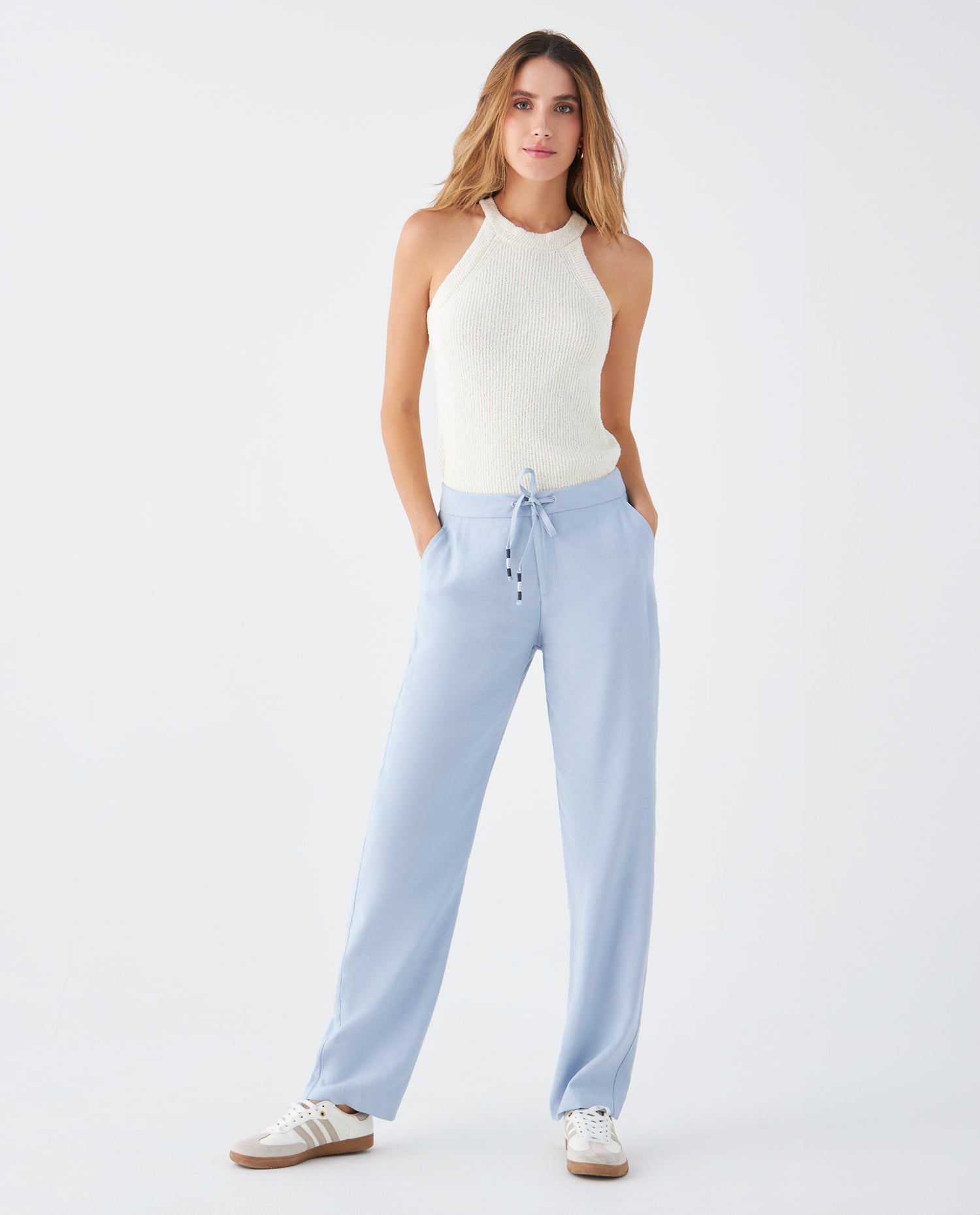 Pantalón clásico para mujer - Azul