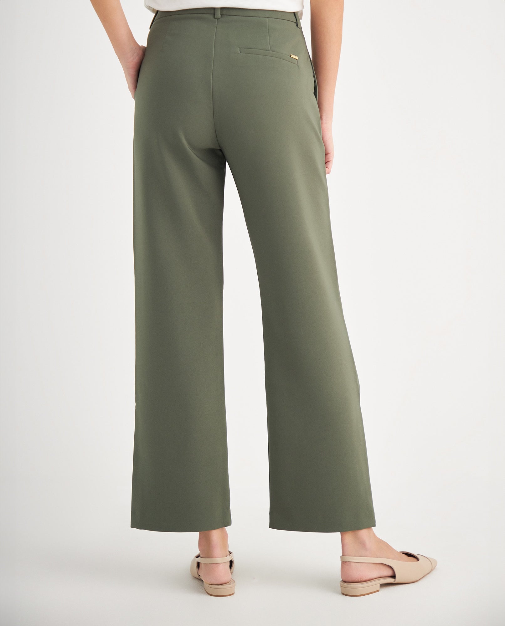 Pantalón elegante para mujer - Verde 34_439F021_VER190419_4
