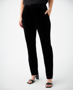 Pantalón tipo gamuza para mujer - Negro