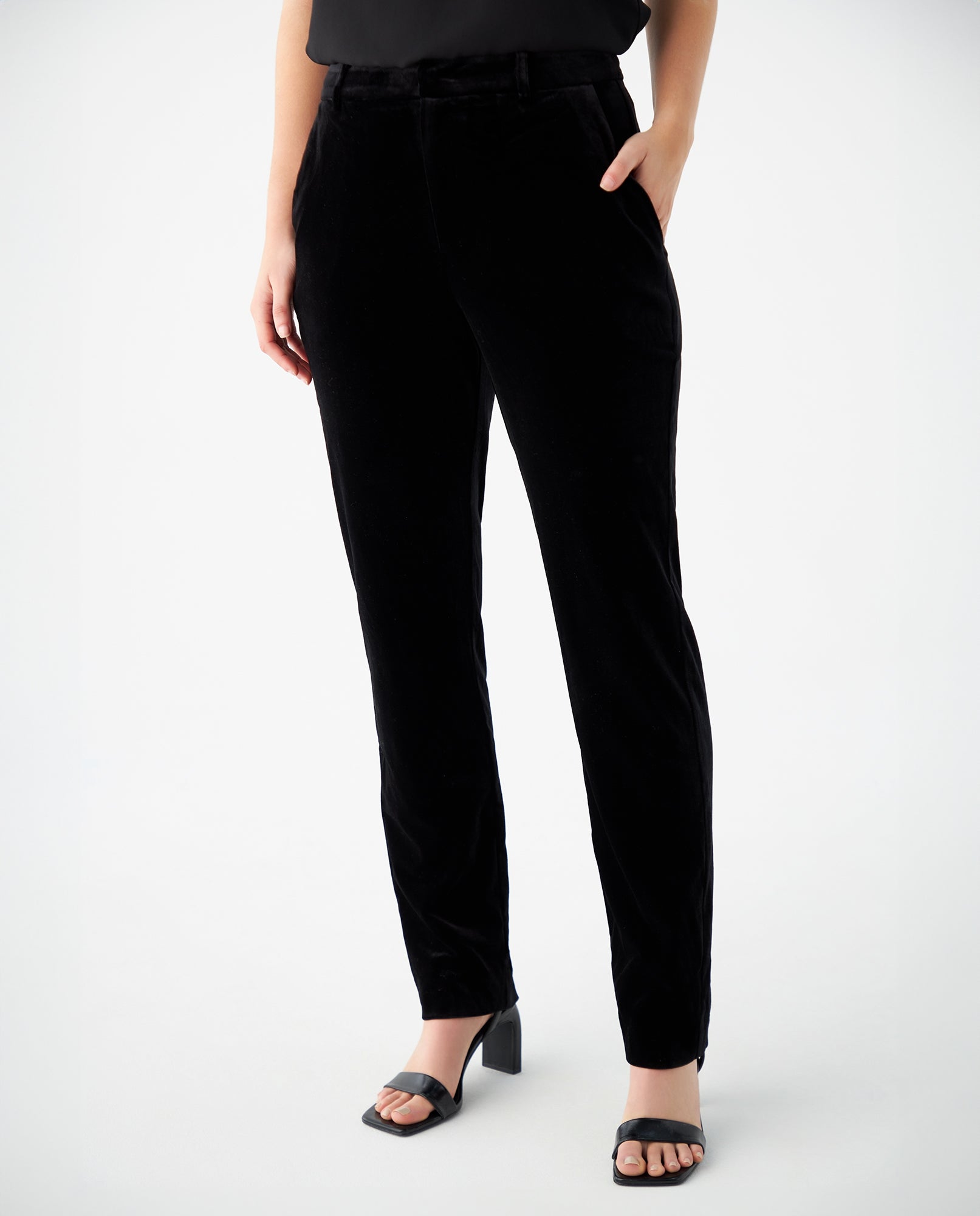 Pantalón tipo gamuza para mujer - Negro 34_439F200_NEG193909_3