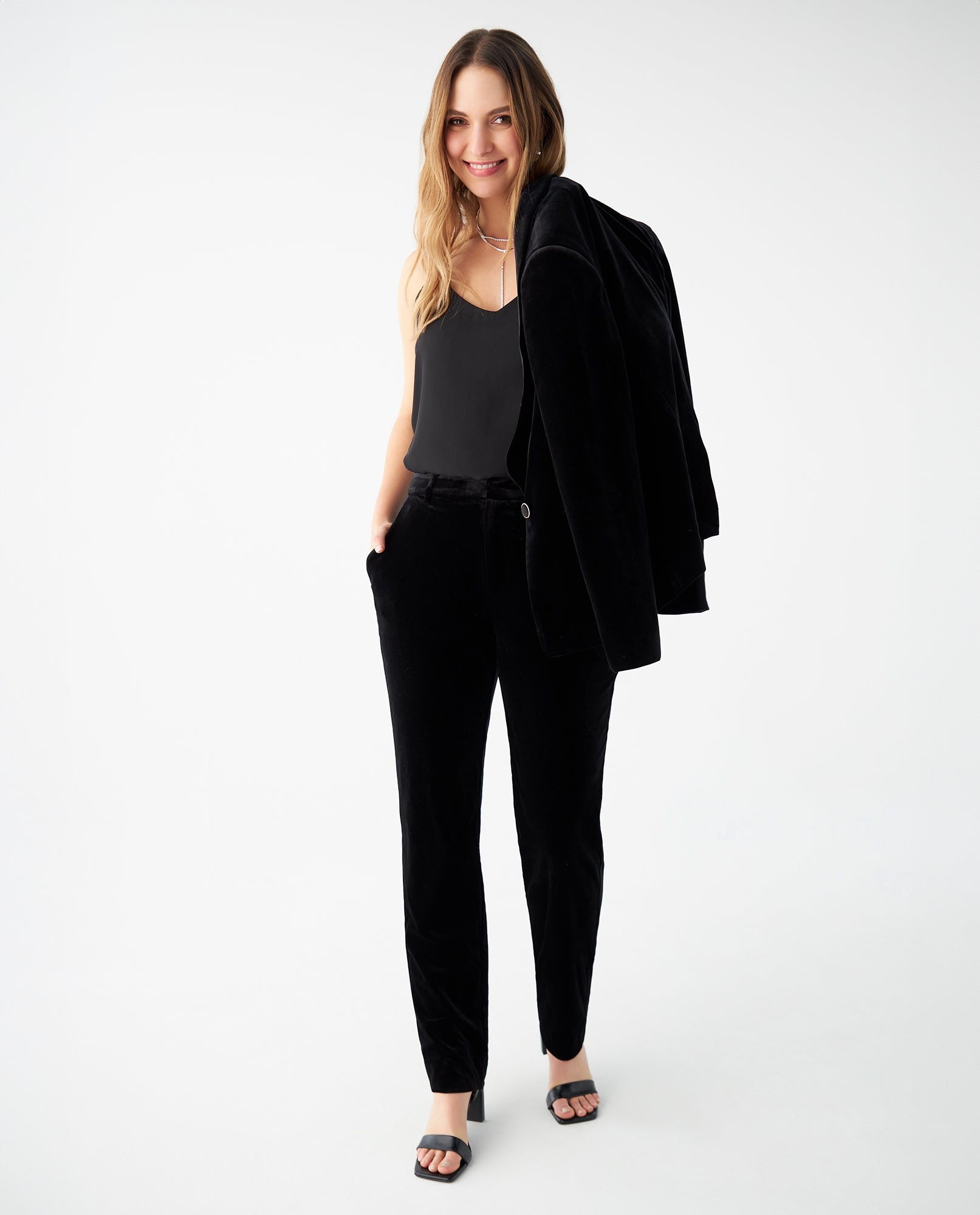 Pantalón tipo gamuza para mujer - Negro 34_439F200_NEG193909_6