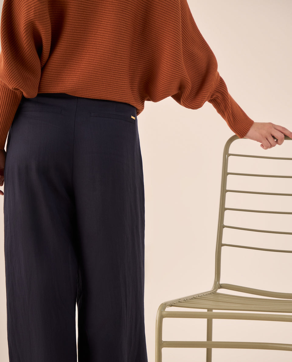 Pantalón Wide Leg Azul Marino Fluido - Azul 34_439G019_AZU193924_5