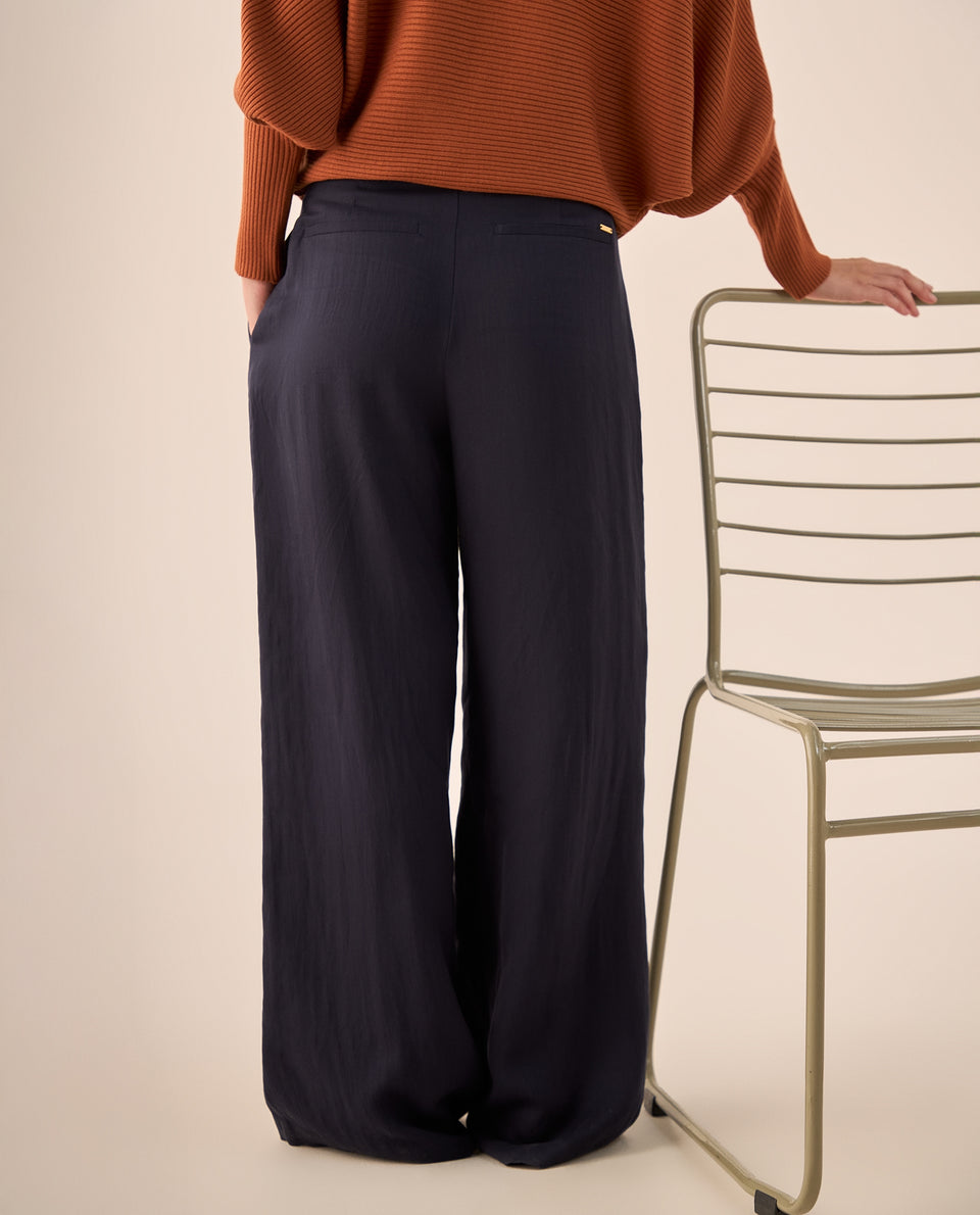Pantalón Wide Leg Azul Marino Fluido - Azul 34_439G019_AZU193924_6