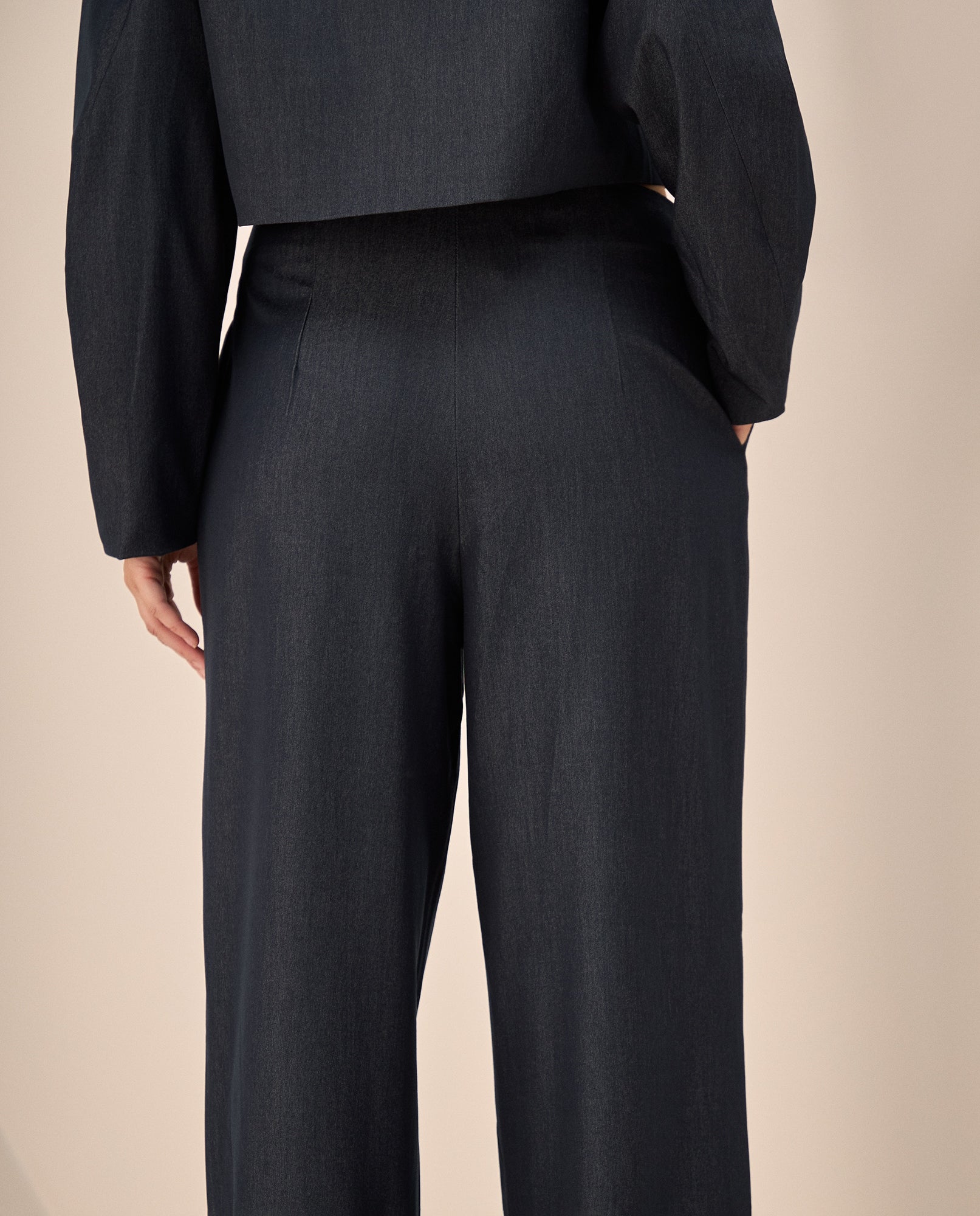 Pantalón Tiro Alto Azul Turco con Silueta Wide - Azul 34_439G220_AZU184432_6