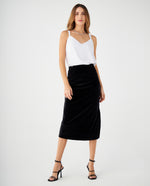 Falda larga para mujer - Negro