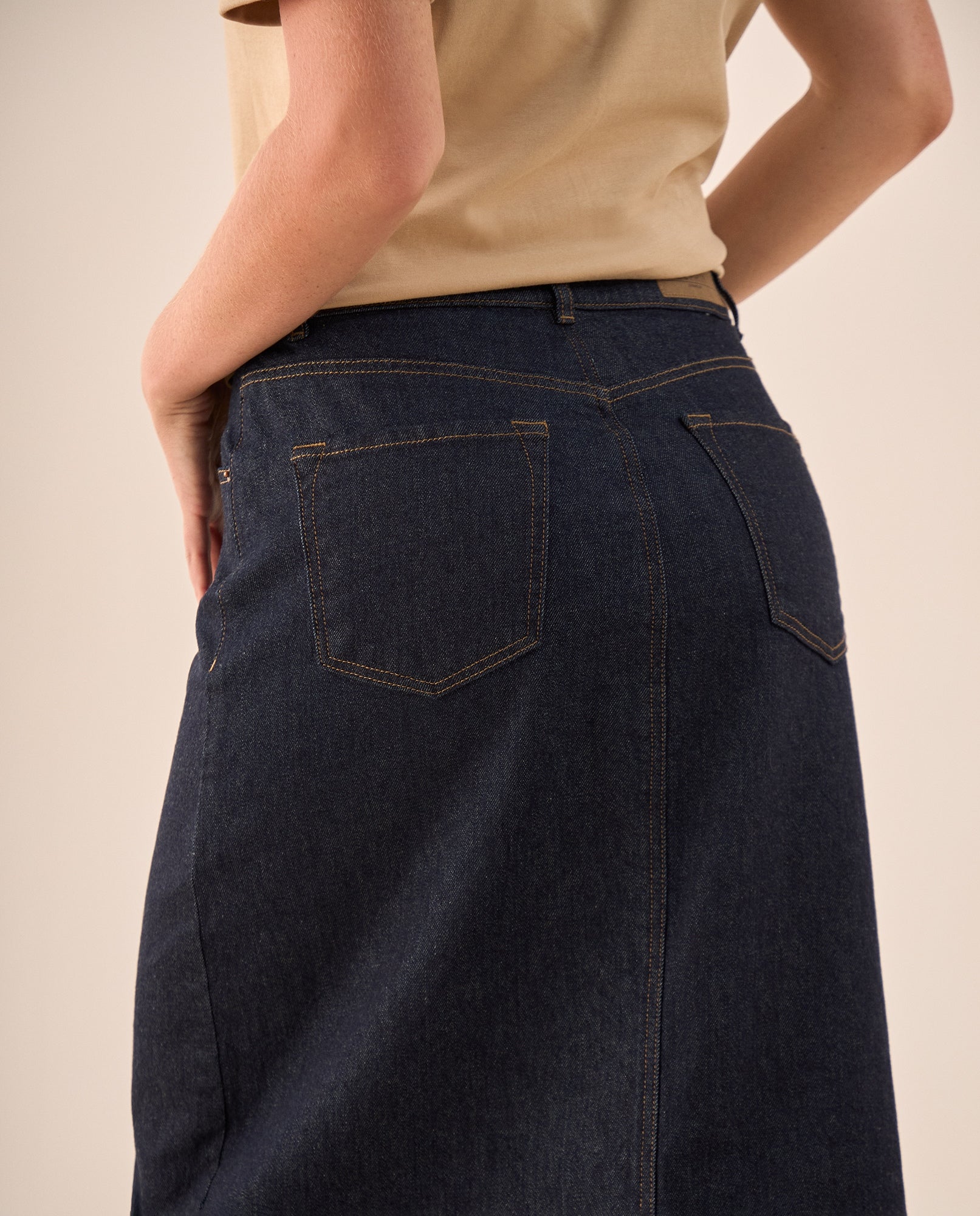 Falda Denim Larga Tiro Alto - Azul 34_449G003_AZU193924_6