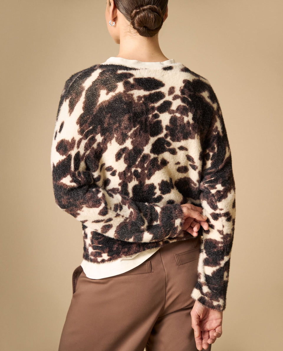 Suéter cardigan cuello bandeja tejido ligero - Crudo 34_461H206_CRU110107_4