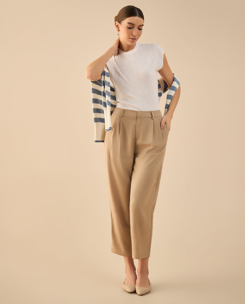 Camisa tejida de diseño cerrado - Crudo 34_462G203_CRU111001_7