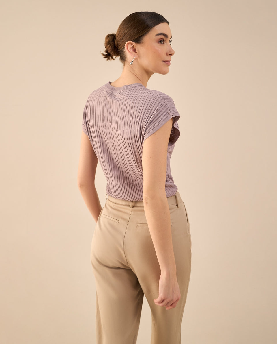 Camisa tejida de diseño cerrado - Morado 34_462G203_MOR163812_4