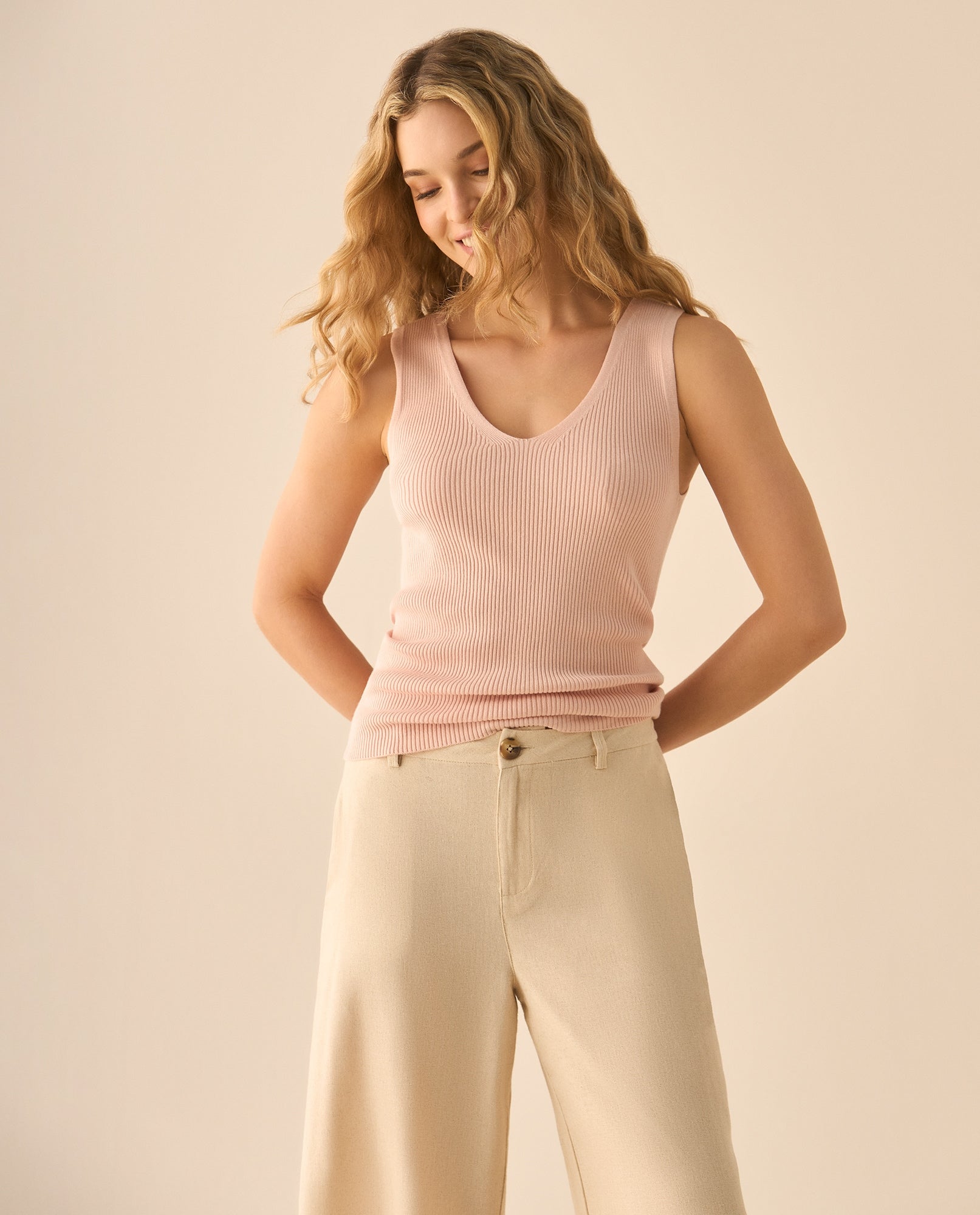 Camisa de silueta ajustada para mujer - Rosa 34_462G214_ROS112511_3