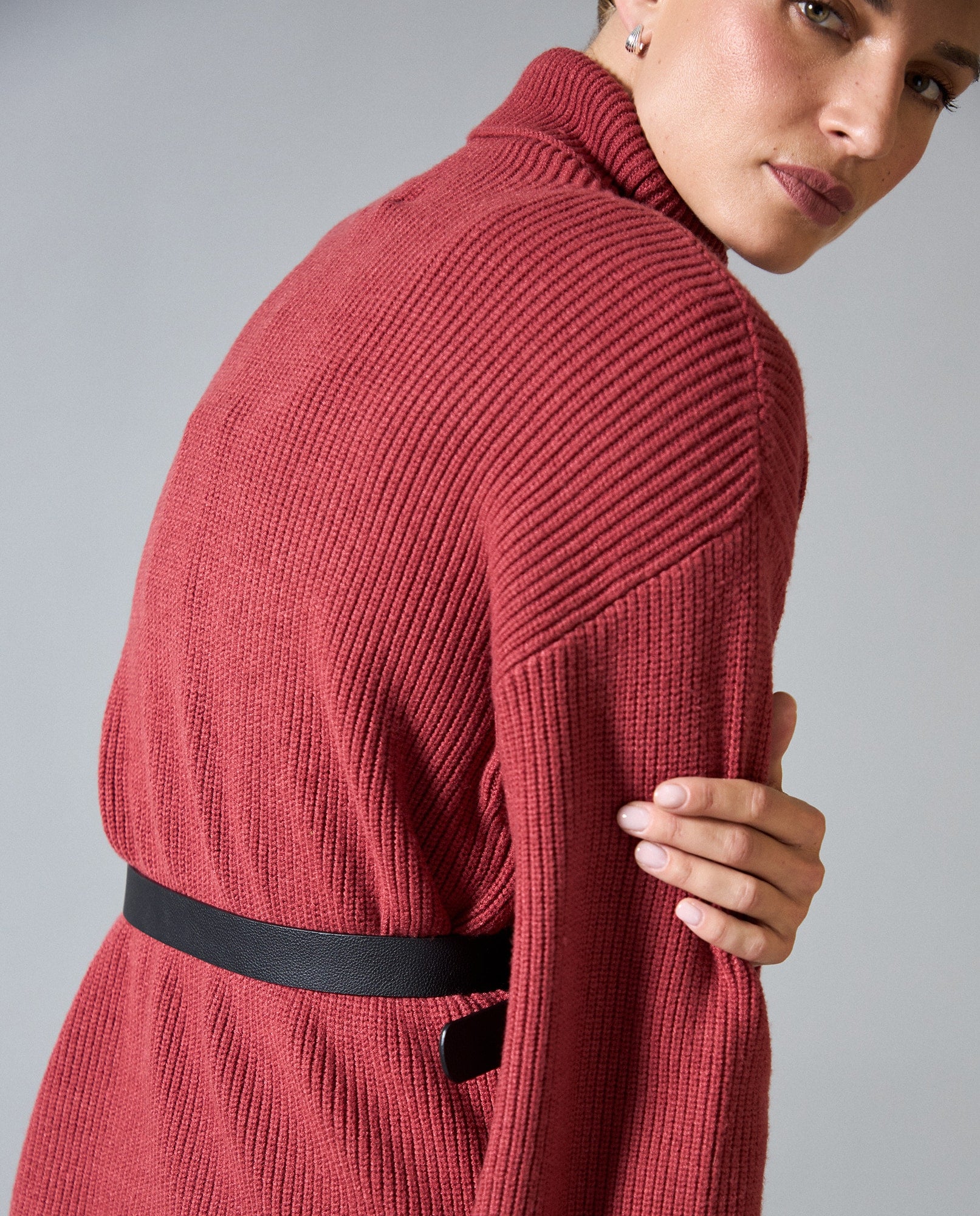 Suéter tejido cuello alto - Rojo 34_463H201_ROJ191532_6