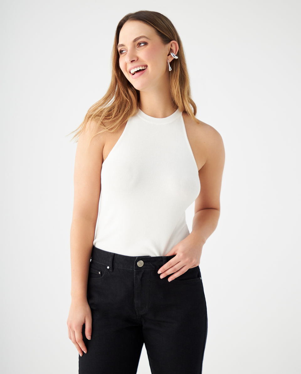Camiseta tejida para mujer - Crudo 34_469F201_CRU111001_5