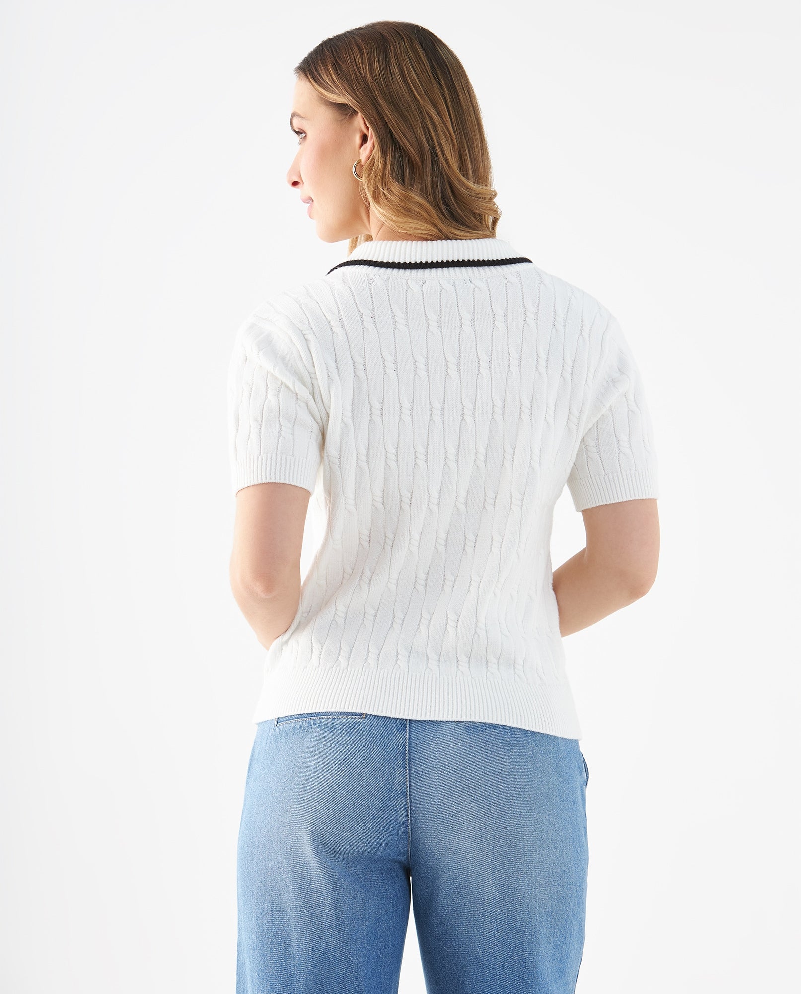 Sueter tipo polo para mujer - Crudo 34_469F209_CRU111001_4