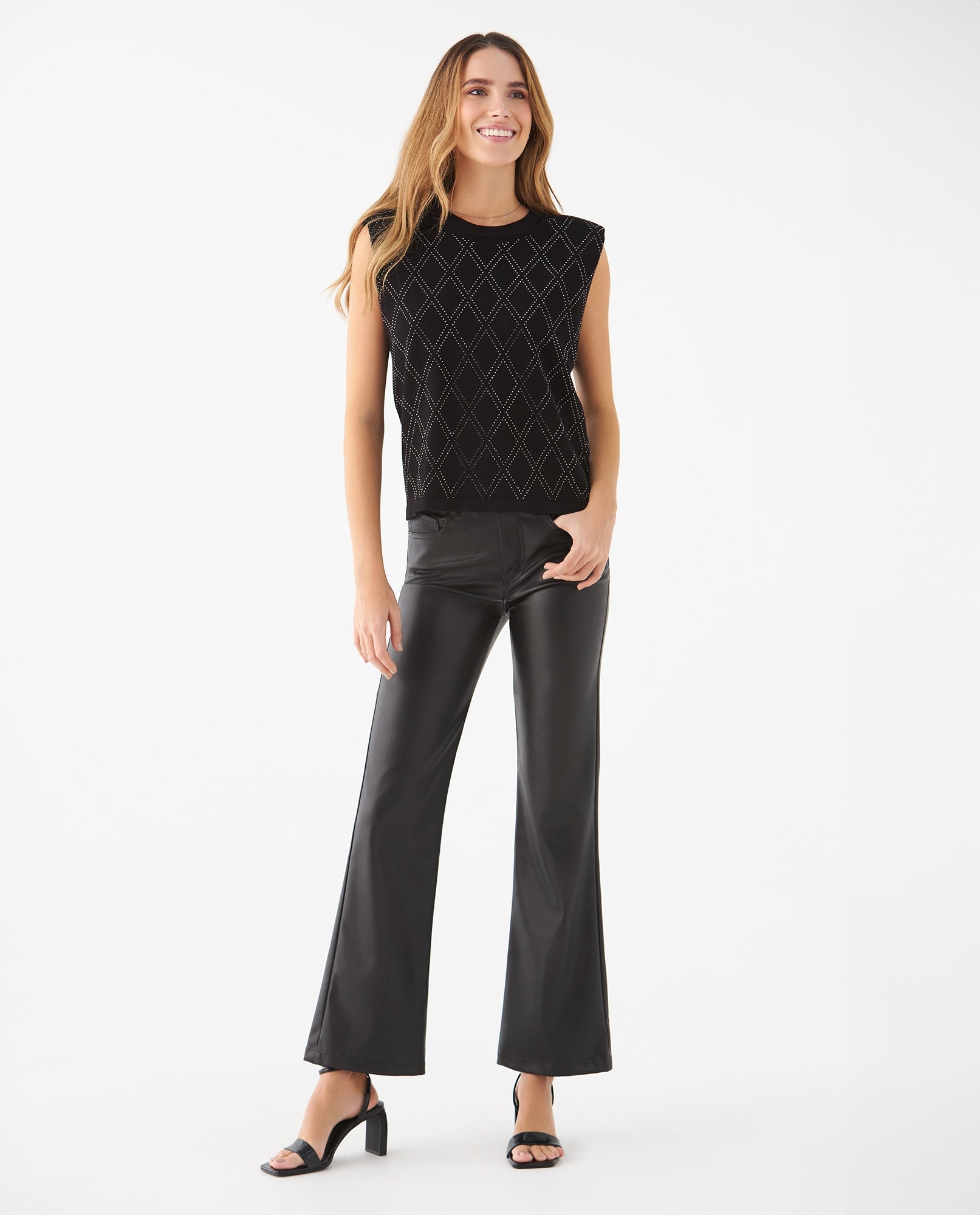 Camisa tejida manga sisa para mujer - Negro 34_469F211_NEG193909_6