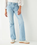 Jean Flare cinco bolsillos para mujer - Azul