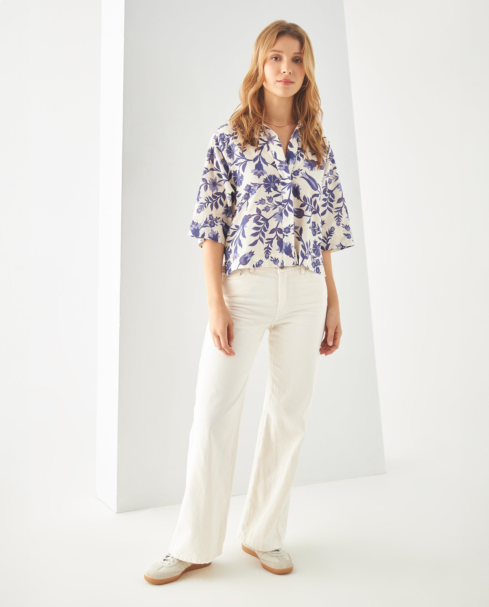Jean Wide Leg tono claro para mujer - Amarillo 34_471F010_AMA110809_0