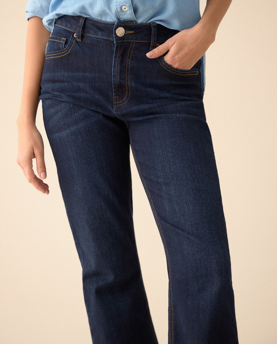 Jean Flare en black denim para mujer - Azul 34_471G000_AZU193933_5