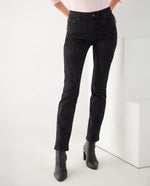 Jean Boot cut cinco bolsillos para mujer - Negro