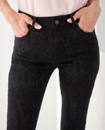 Jean Boot cut cinco bolsillos para mujer - Negro