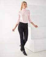 Jean Boot cut cinco bolsillos para mujer - Negro