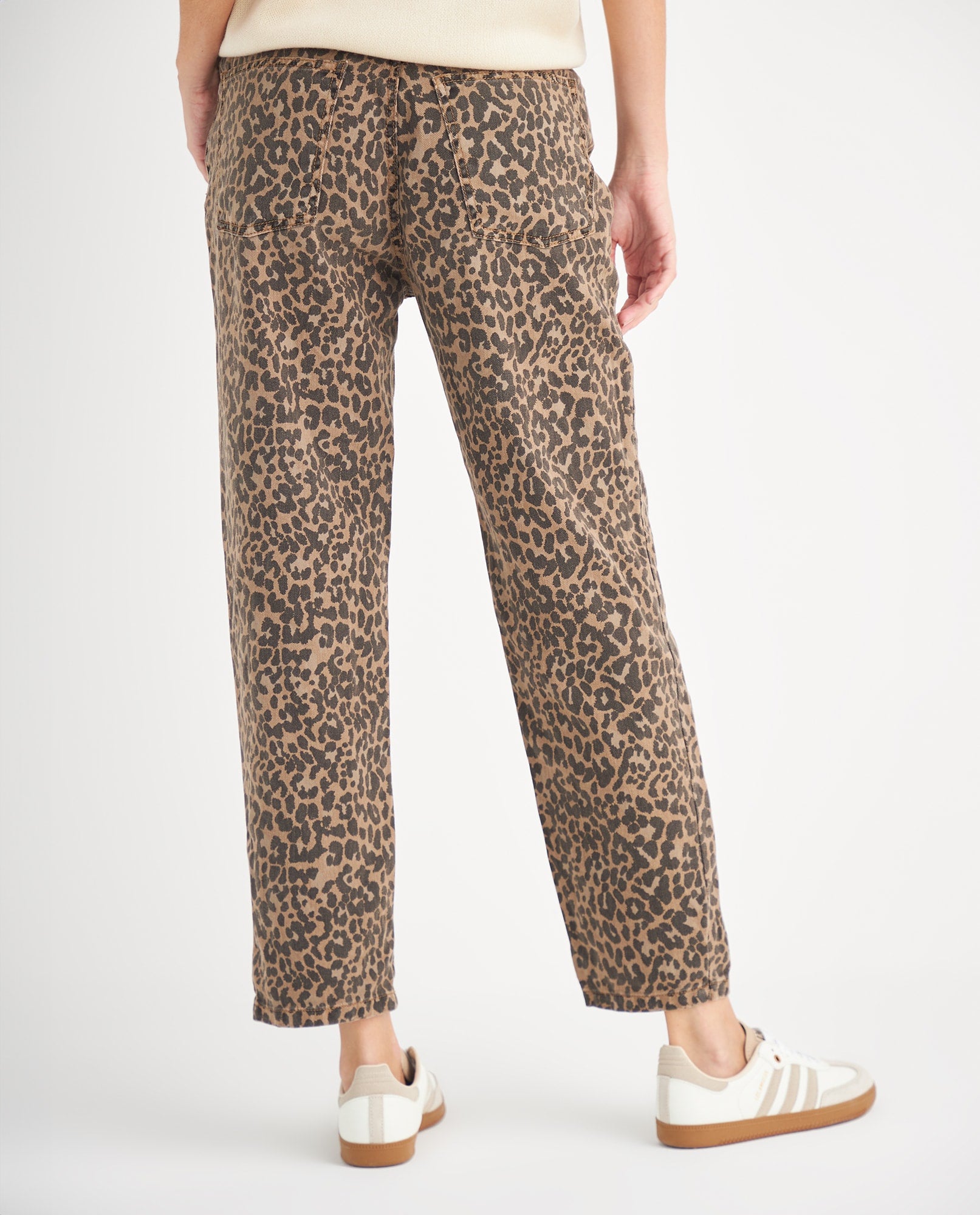 Pantalón en animal print para mujer - Café 34_472F100_CAF161334_4