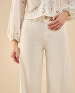 Jean Wide Leg para mujer - Crudo