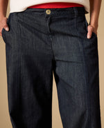 Jean liviano tipo wide leg - Azul