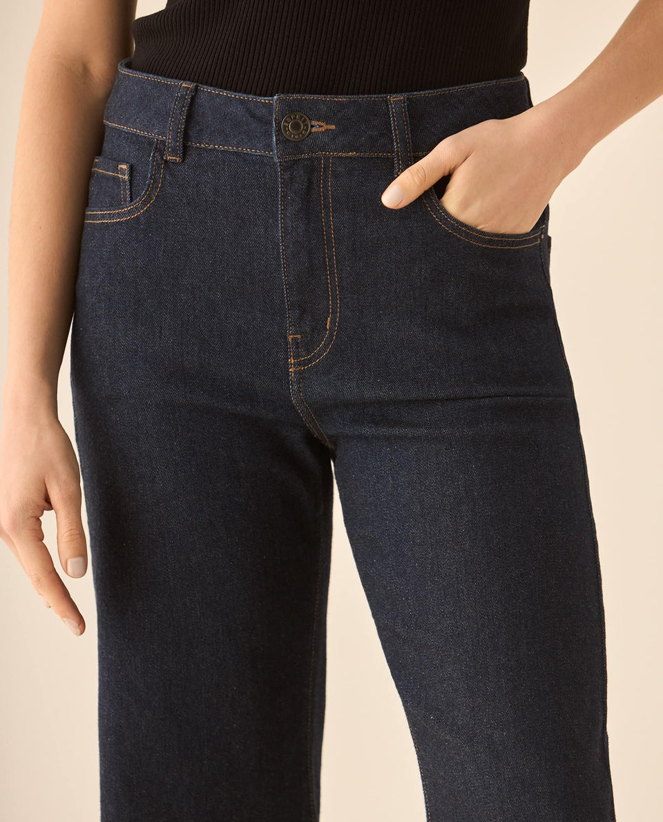 Jean Straight tono oscuro para mujer  - Azul 34_473G000_AZU193933_4