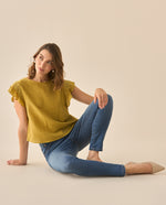 Jean Skinny cinco bolsillos para mujer  - Azul