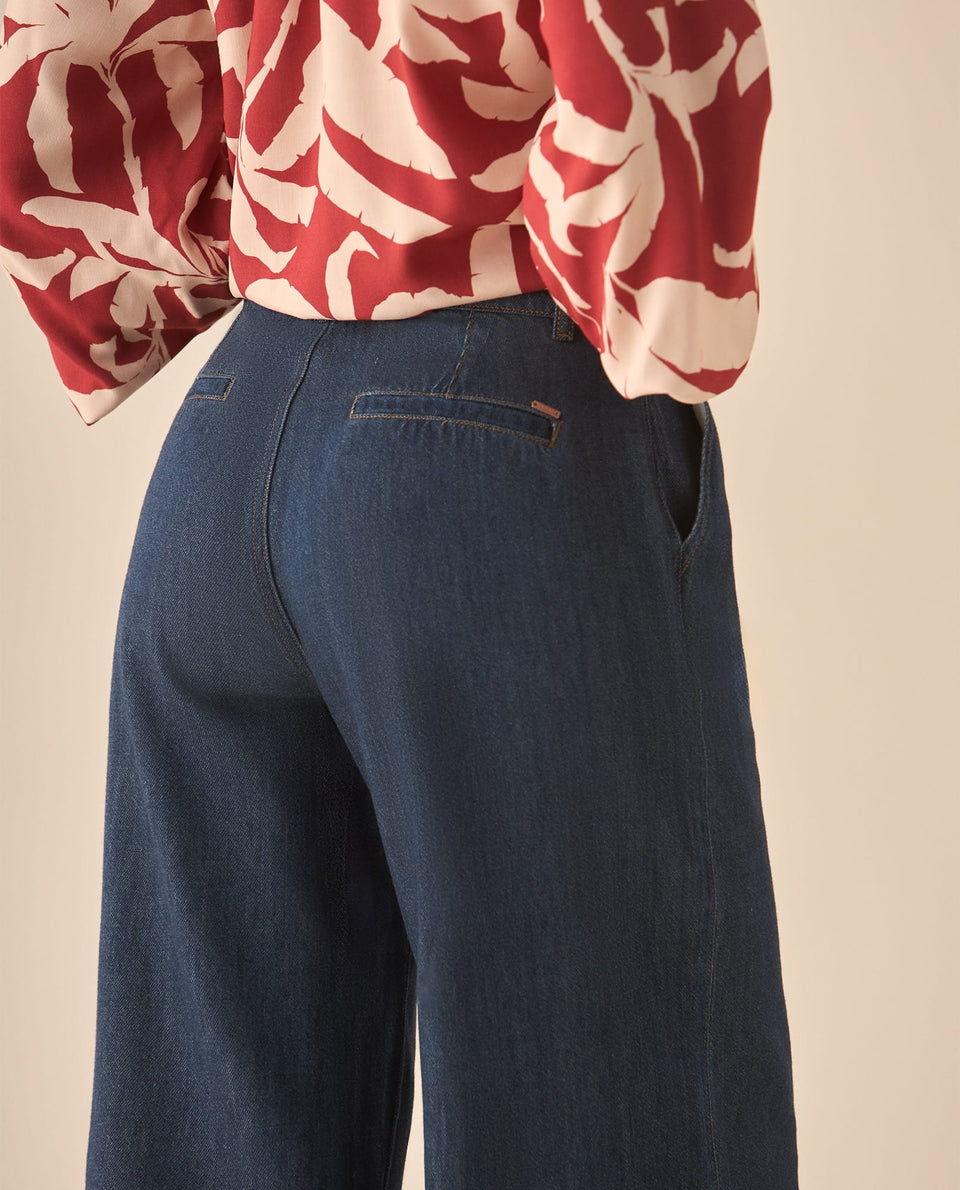 Jean Wide leg con pinzas para mujer  - Azul 34_473G006_AZU193933_6