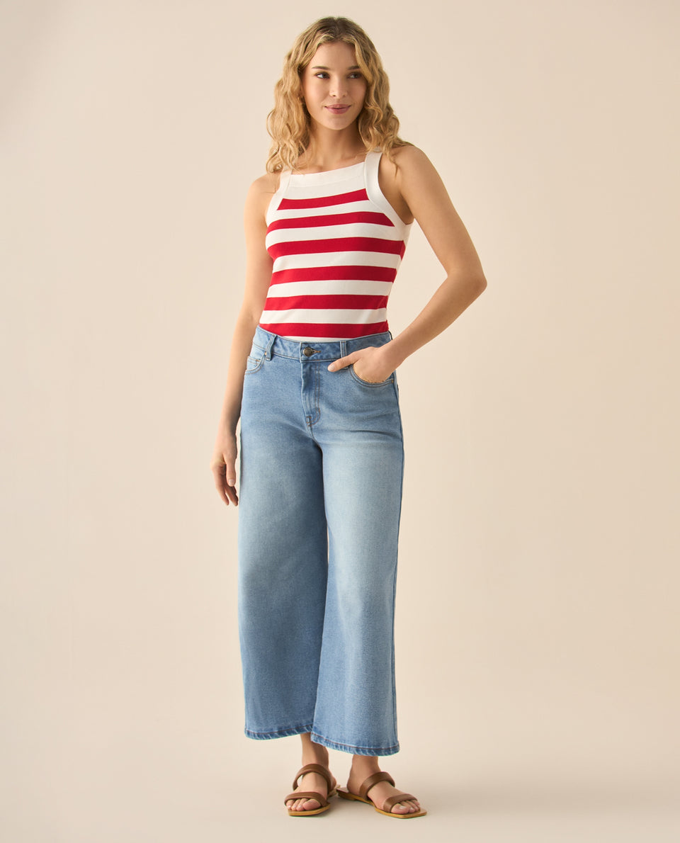 Jean Culotte fit tiro alto para mujer - Azul 34_473G008_AZU174027_7