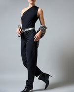 Jean Barrel Relaxed Tobillero - Negro