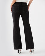 Jean Bootcut black denim para mujer - Negro