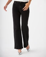 Jean Bootcut black denim para mujer - Negro