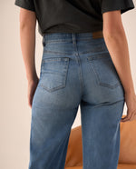 Jean Wide Leg Azul Rivera Medio - Azul