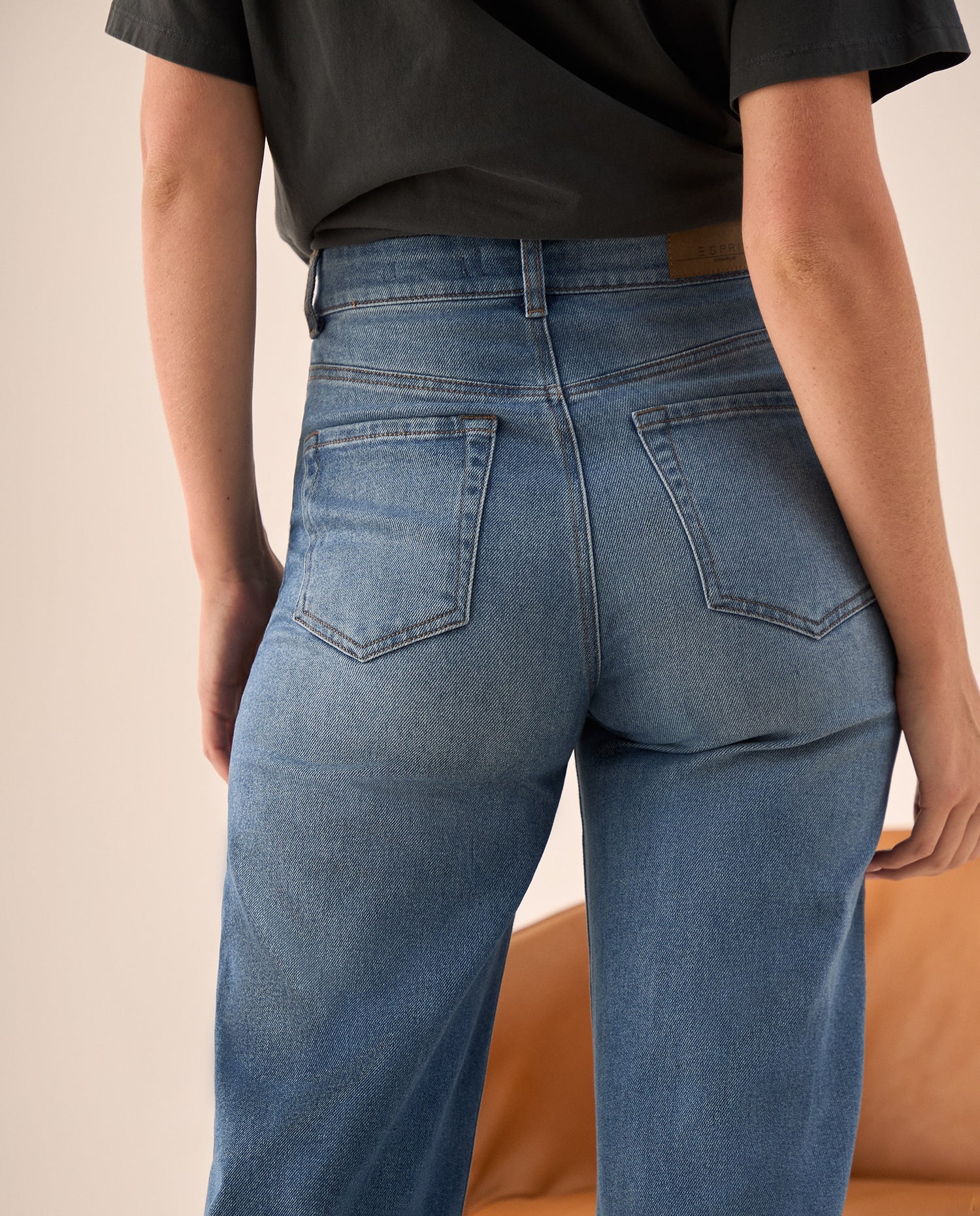 Jean Wide Leg Azul Rivera Medio - Azul