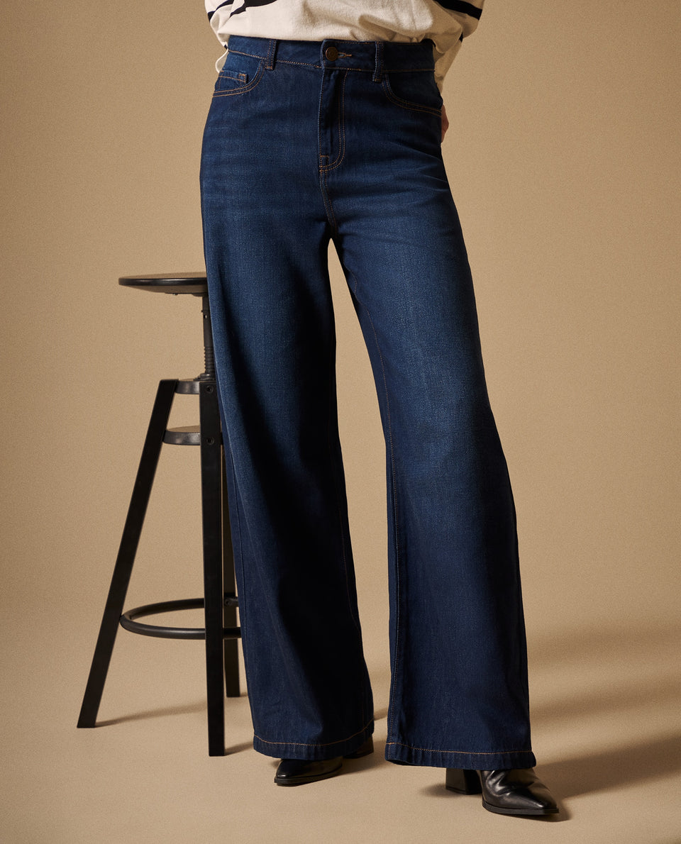 Jean Wide Leg Azul Oscuro Tiro Alto - Azul 34_479G007_AZU193933_3