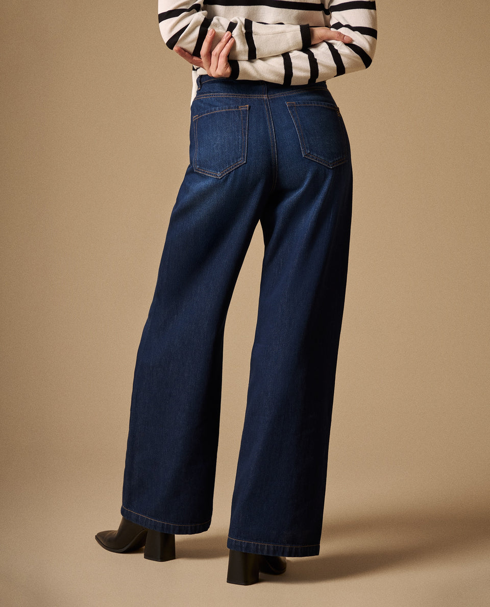 Jean Wide Leg Azul Oscuro Tiro Alto - Azul 34_479G007_AZU193933_4