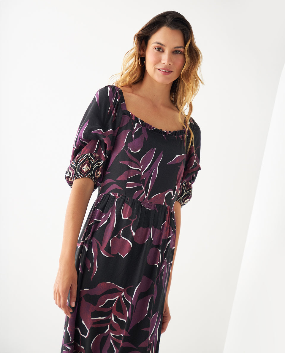 Vestido midi estampado para mujer - Morado 34_491F007_MOR192524_3