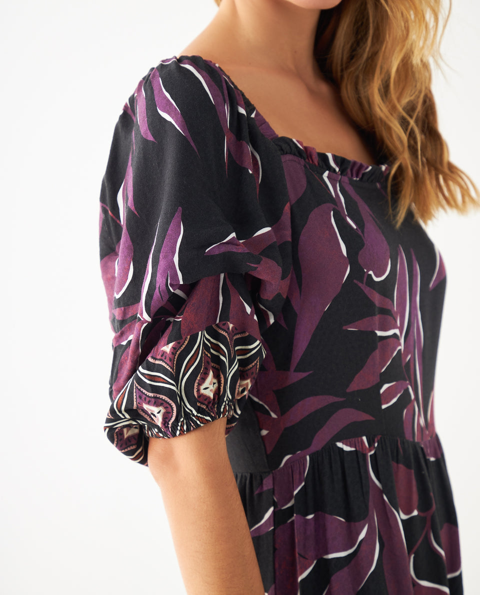 Vestido midi estampado para mujer - Morado 34_491F007_MOR192524_7